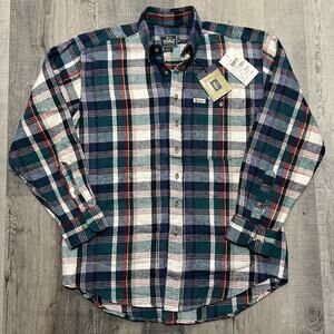 Woolrich Men's Plaid Button Down Shirt - Green, Blue, Red, White